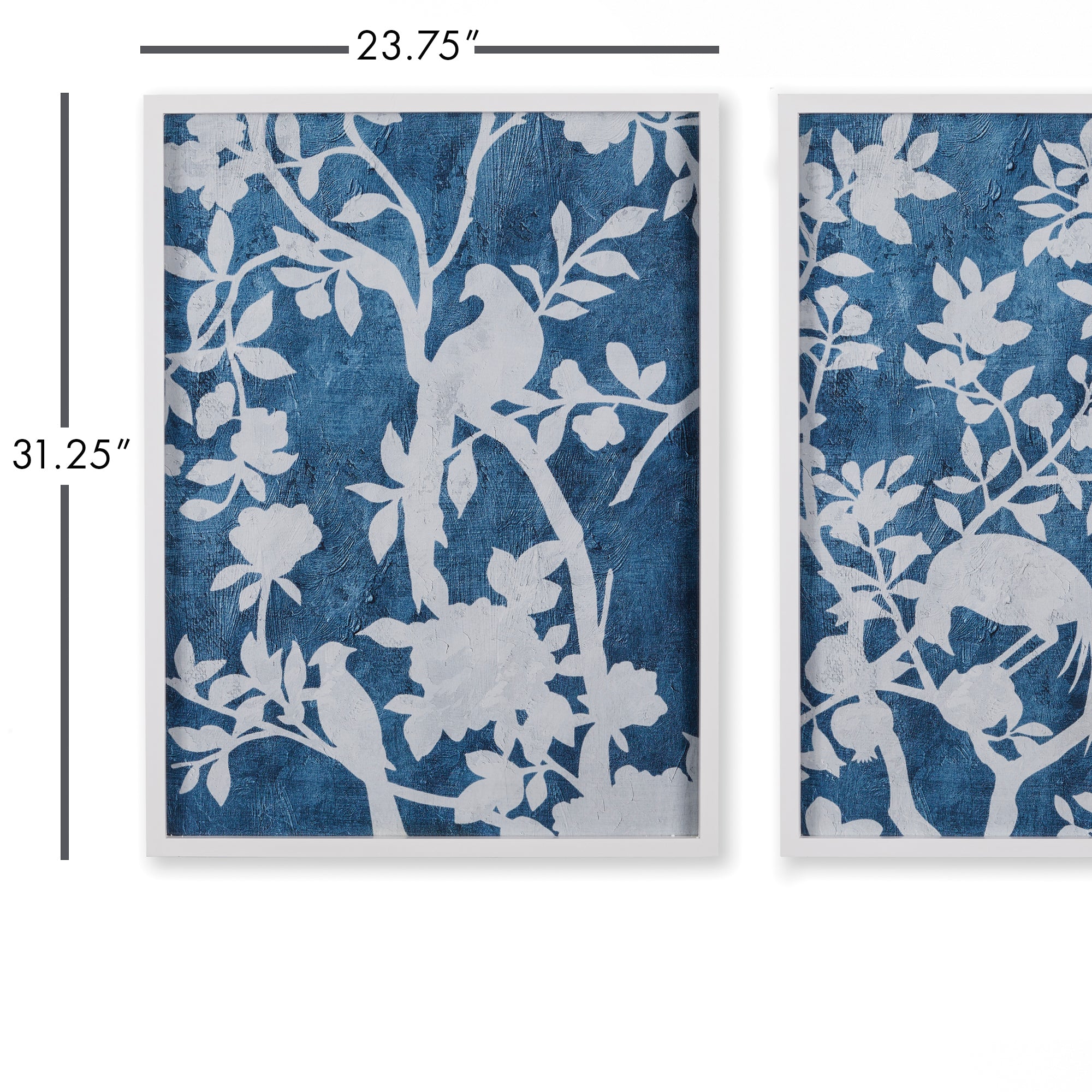 Aviary Cyano Prints, Set Of 2 - View 2