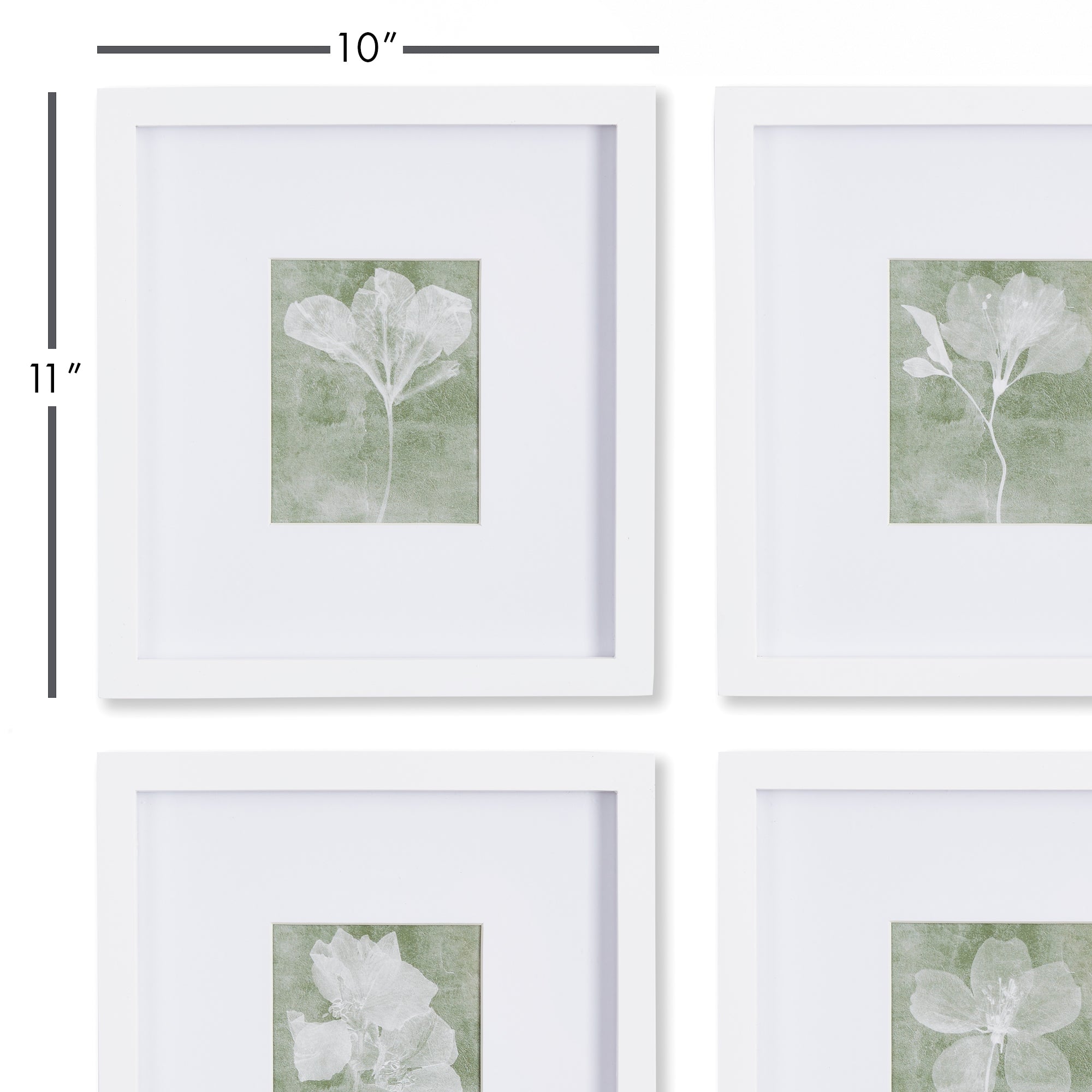 Translucent Floral Petite Prints, Set Of 4 - View 3