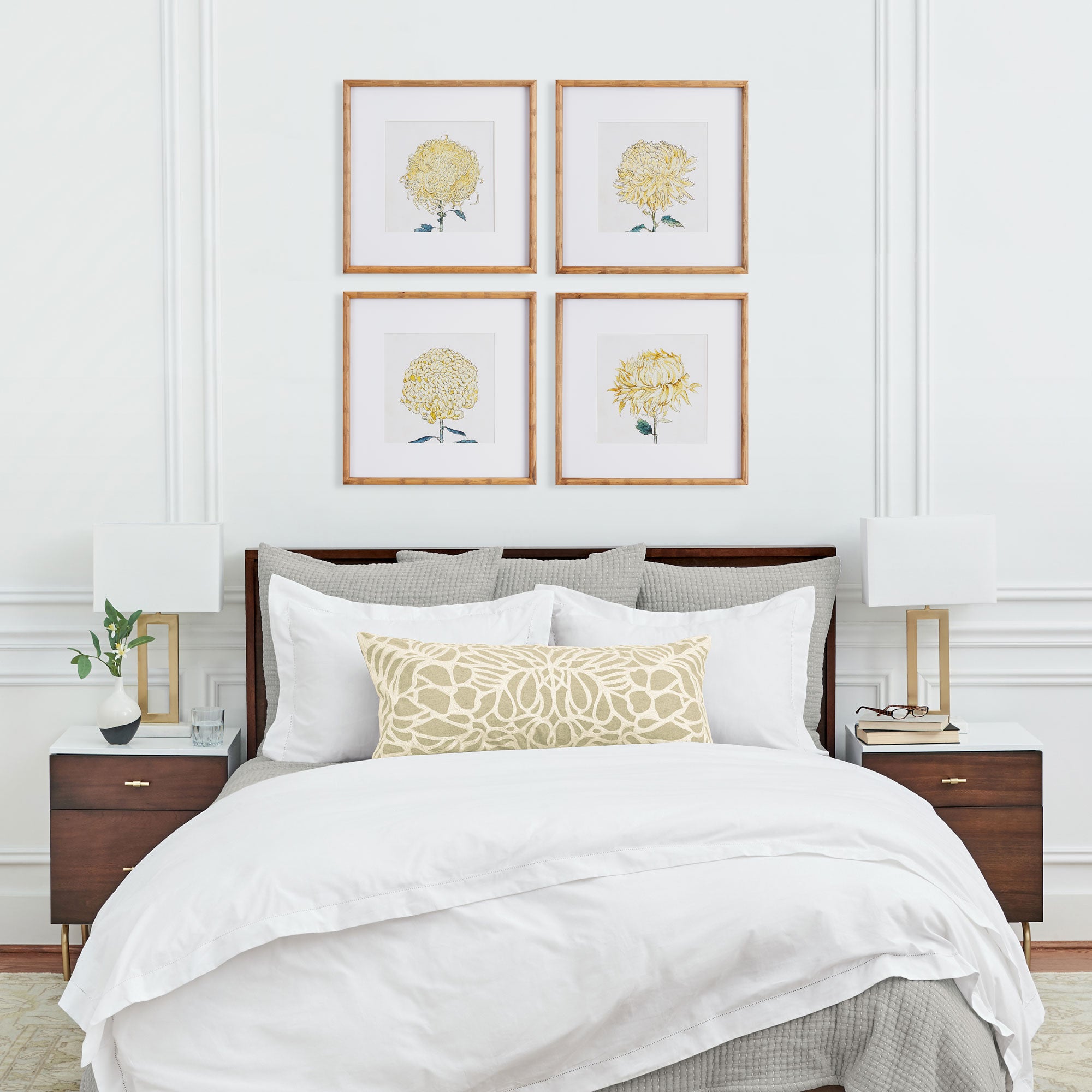 CHRYSANTHEMUM PRINTS, SET OF 4 - view 6