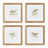 PERCHING BIRD STUDY PETITE, SET OF 4