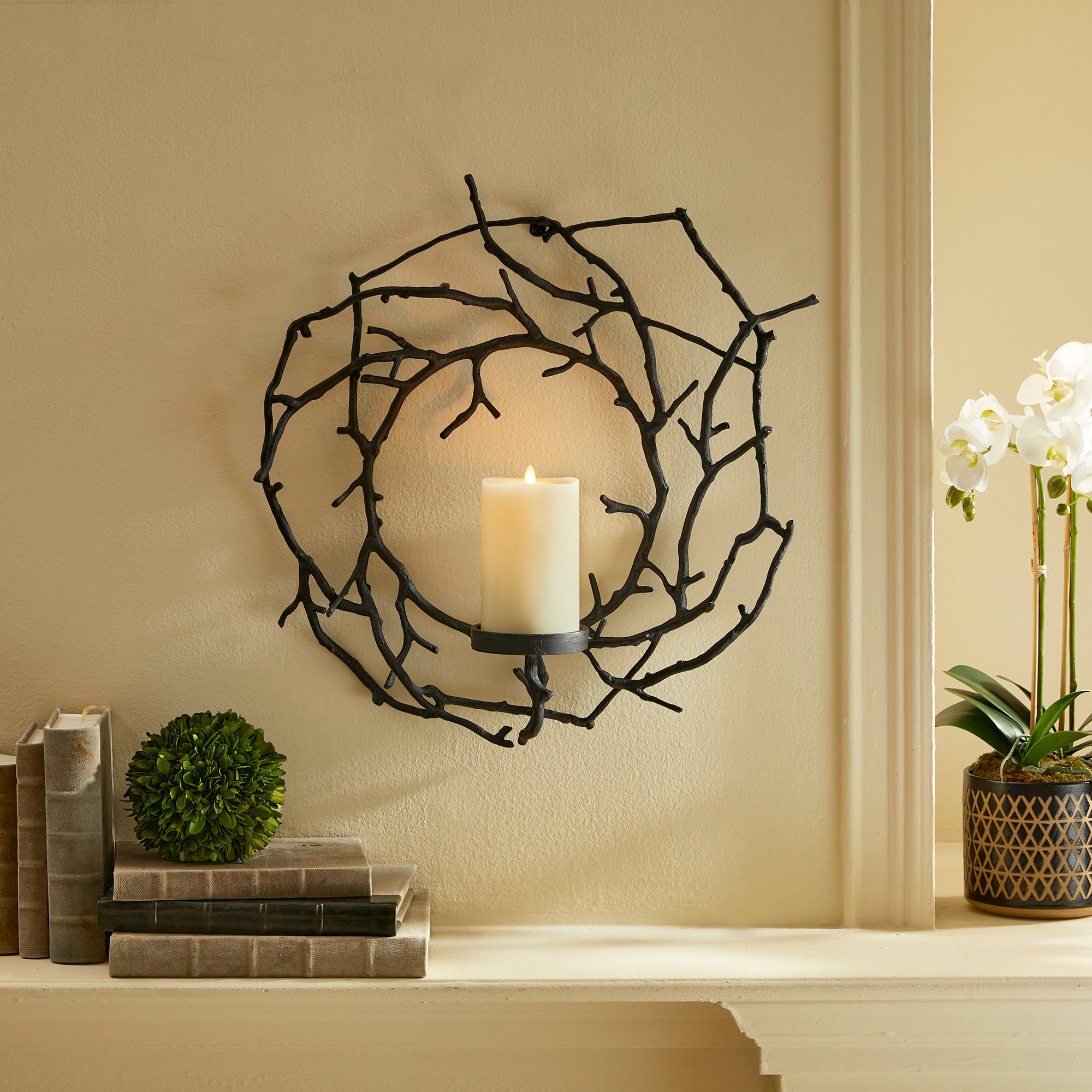 BRANCH WALL CANDLEHOLDER - view 2