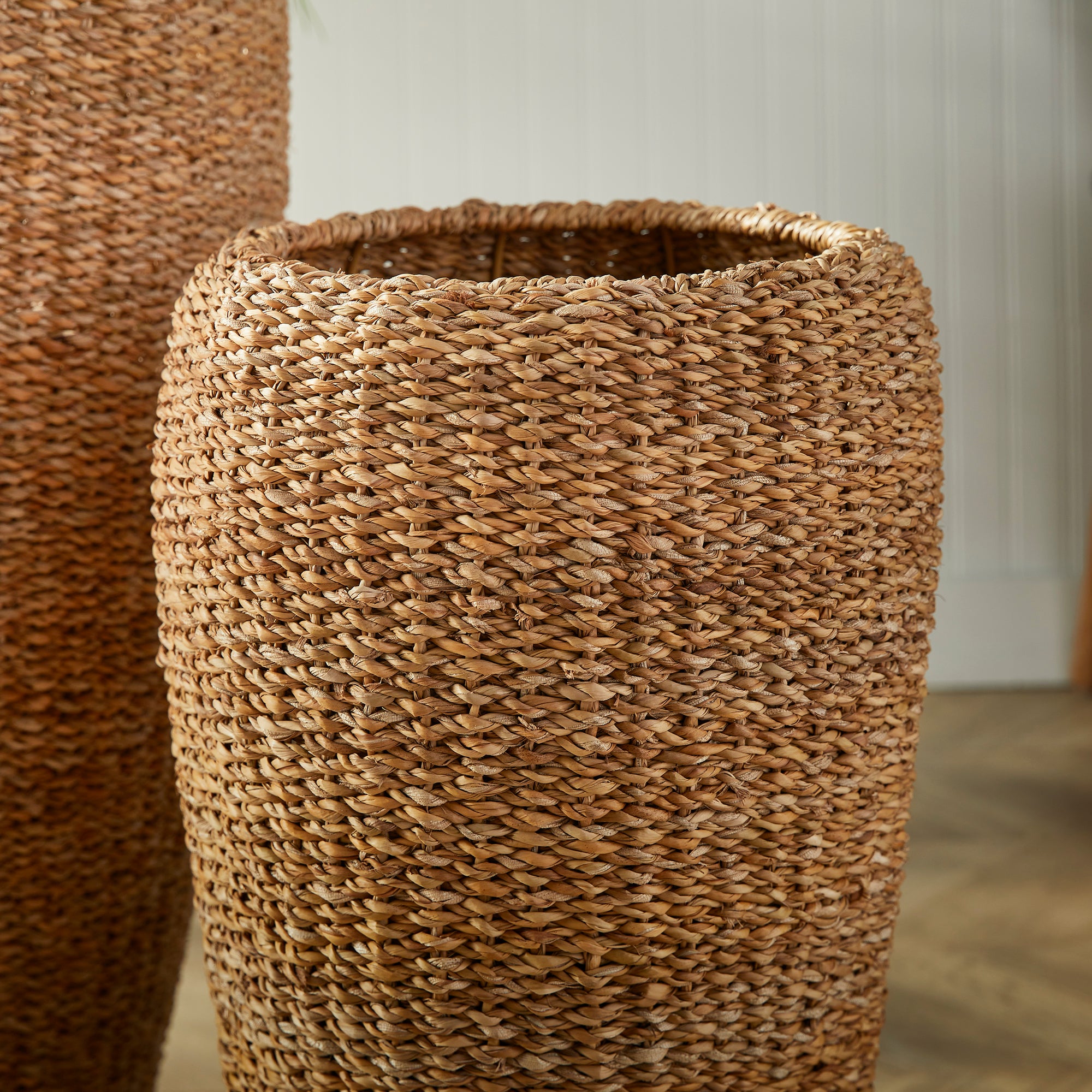 Seagrass Tall Round Planters, Set Of 2 - View 5