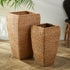 Seagrass Tall Square Planters, Set Of 2 - View 3