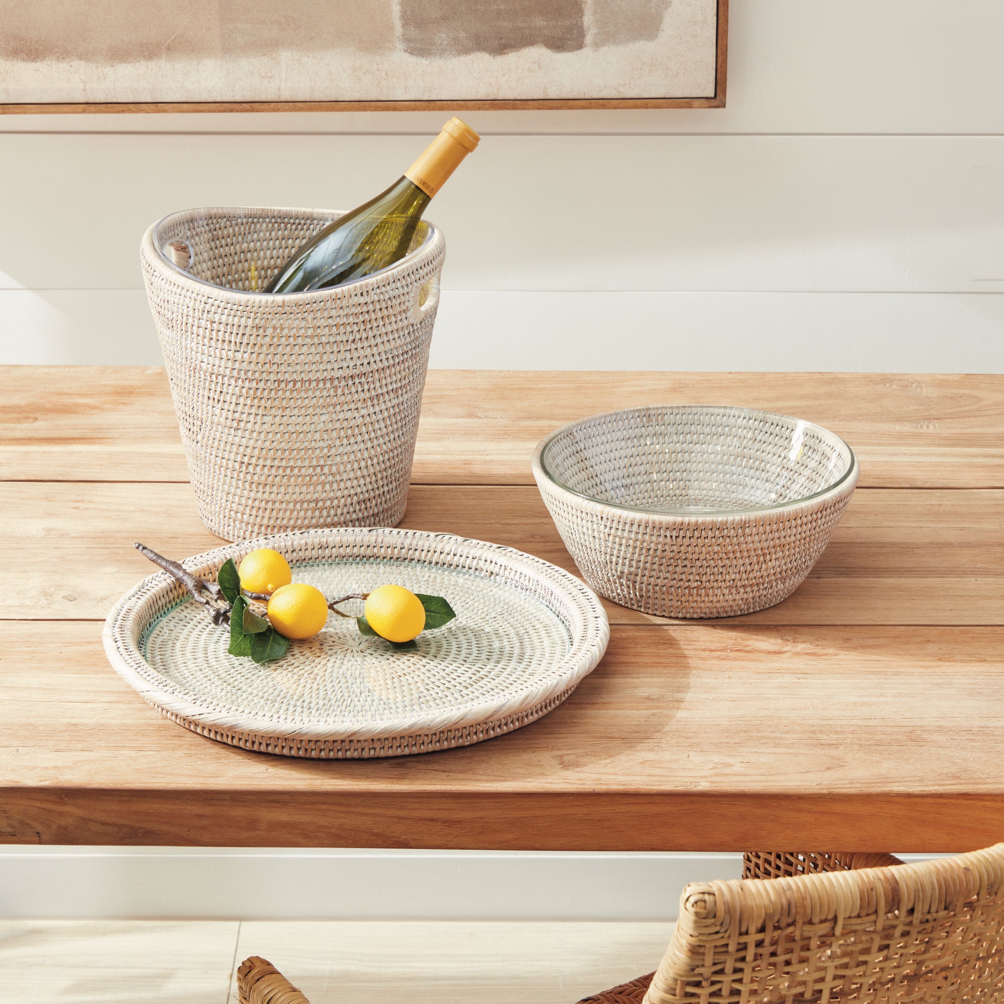 Burma Rattan Serving Platter - View 5