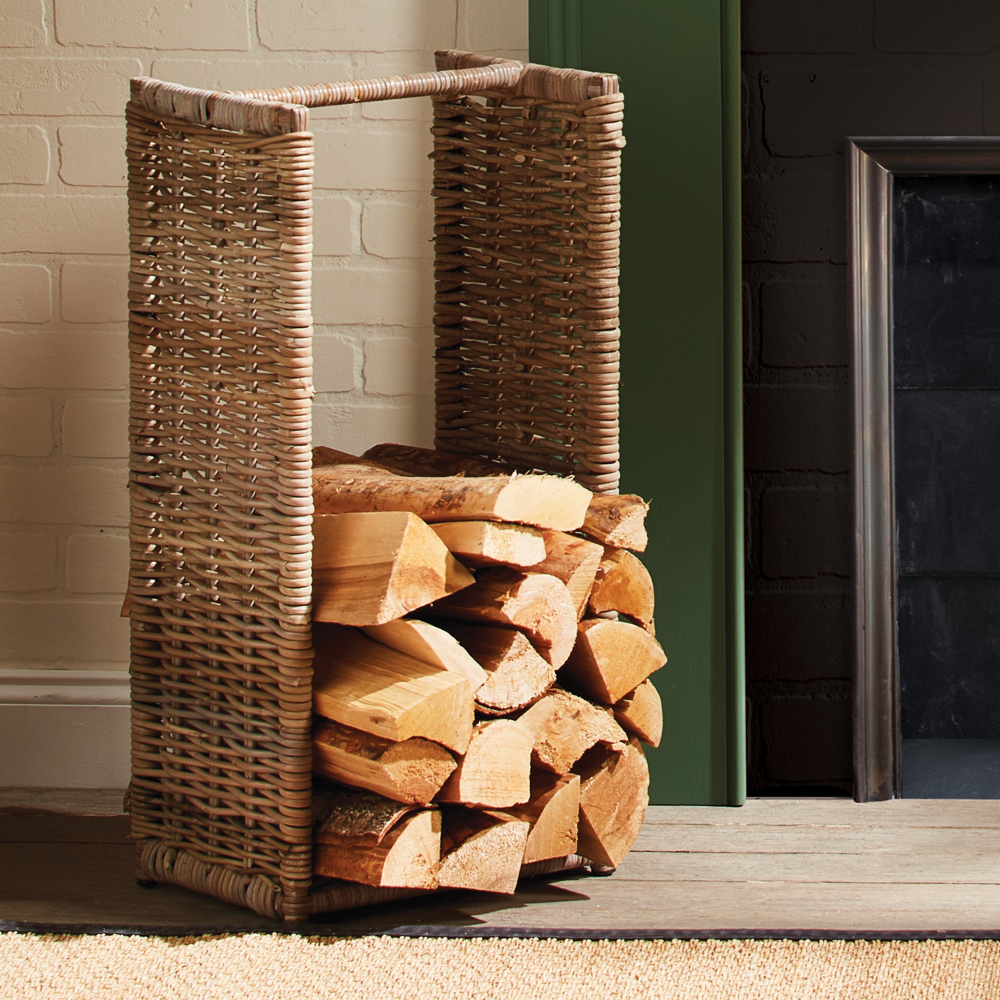 LOG BASKET TALL - view 2