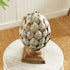WEATHERED METAL ARTICHOKE FINIAL SMALL - view 6
