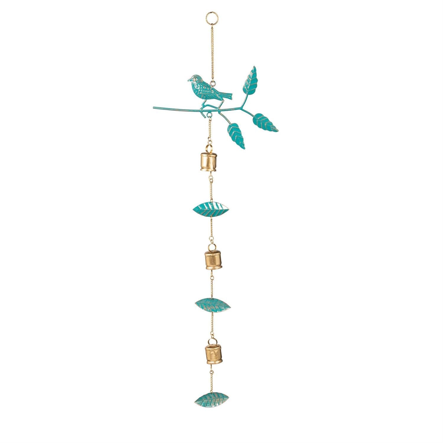 What She Shed Outdoor Hanging Décor, Metal Bird and Flowers