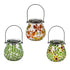 Mosaic Glass Floral Solar Latern