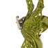 Shades of Emerald Fabric Flower Tee Clip Ornament