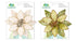 Shades of Emerald Fabric Flower Tee Clip Ornament