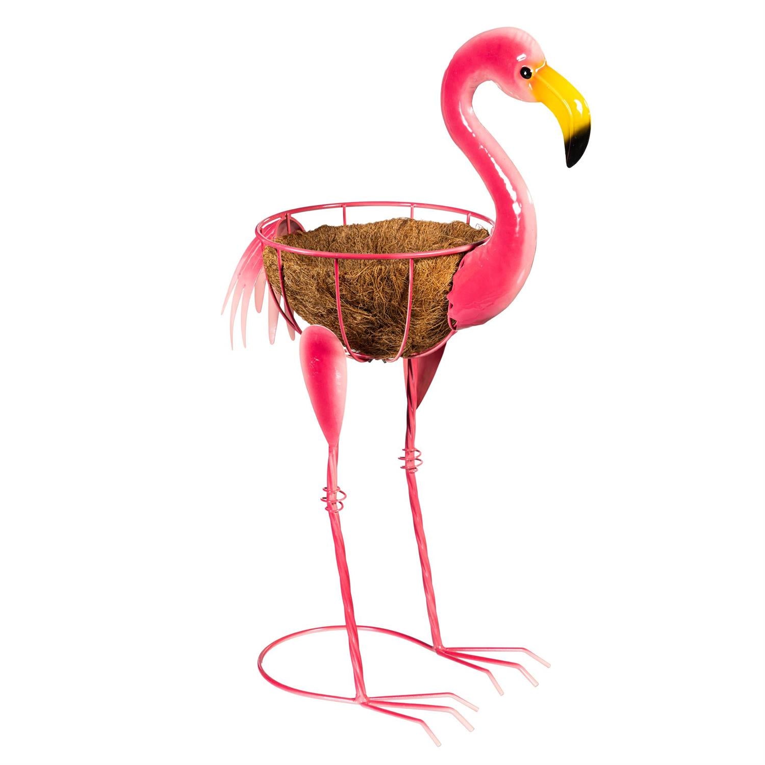 Metal Flamingo with Coco Insert