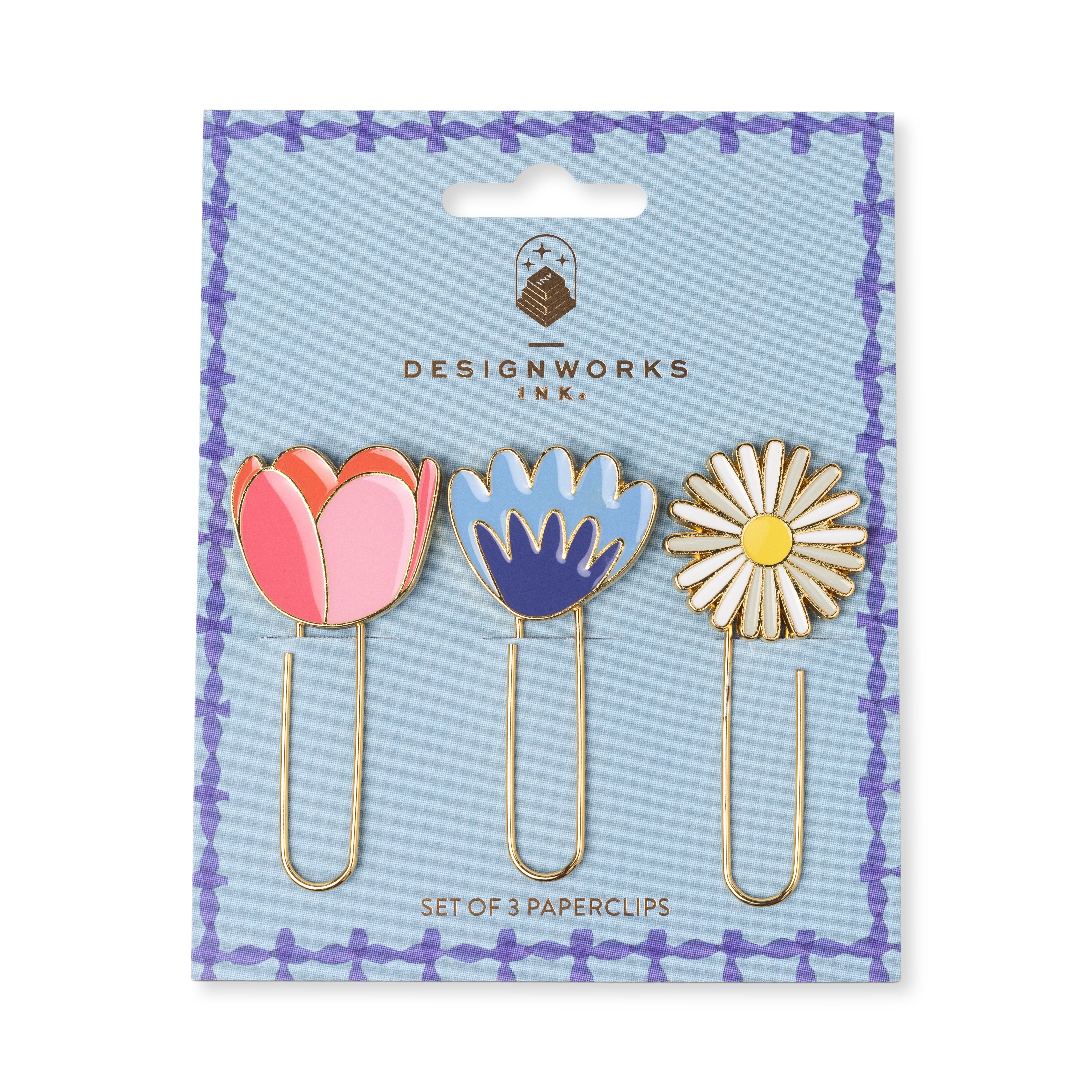 Set of 3 Paperclips - Floral - A. Dodson's