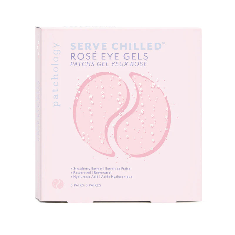 Serve Chilled Rose Hydrating Eye Gels 5 Pair/Box