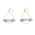Blue-Teardrop Hoop Blue Stone Earring
