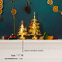 Gold LED Glass Tree with Ornaments, Small - view 2