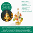 Gold LED Glass Tree with Ornaments, Small - view 3