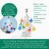 Silver LED Glass Tree with Ornaments, Small - view 3