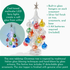 Silver LED Glass Tree with Ornaments, Large - view 3