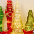 Gold Traditional Mercury Glass LED Tree, Large - view 2