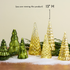 Gold Traditional Mercury Glass LED Tree, Large - view 3