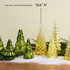 Gold Geometric Diamond Mercury Glass LED Tree, Large - view 3