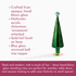 Emerald Glass Jewel Dot Tree, Small - view 3
