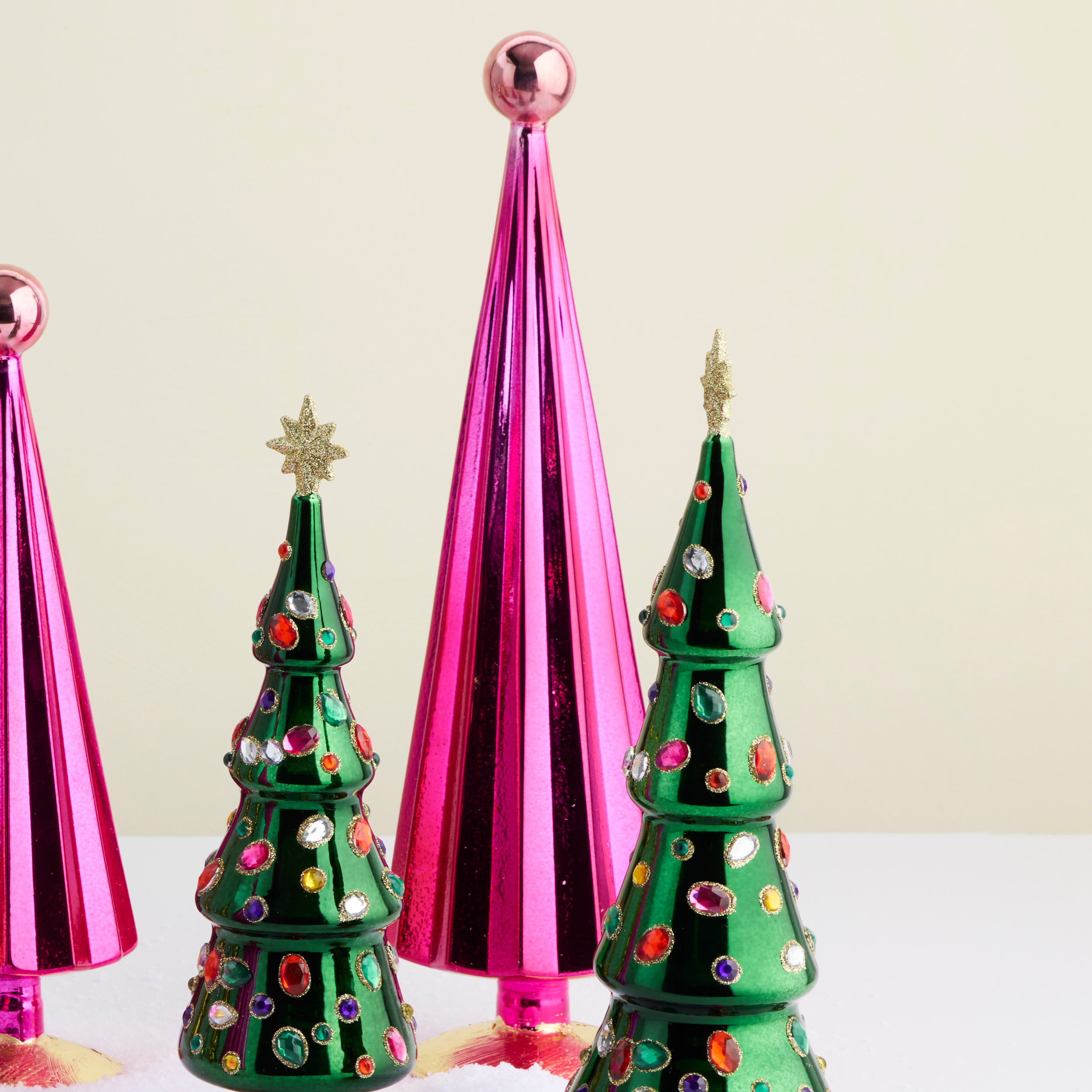 Pink Prism Glass Tree, Large - view 2