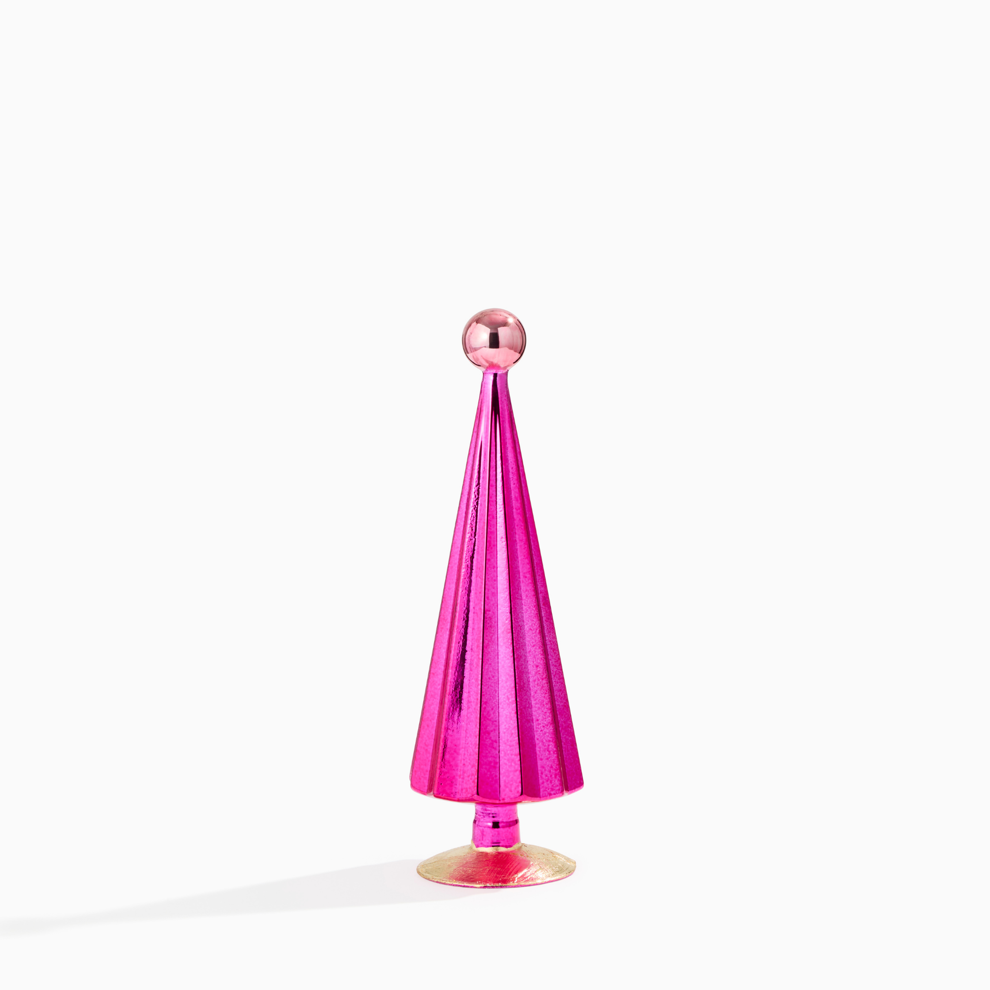 Pink Prism Glass Tree, Medium