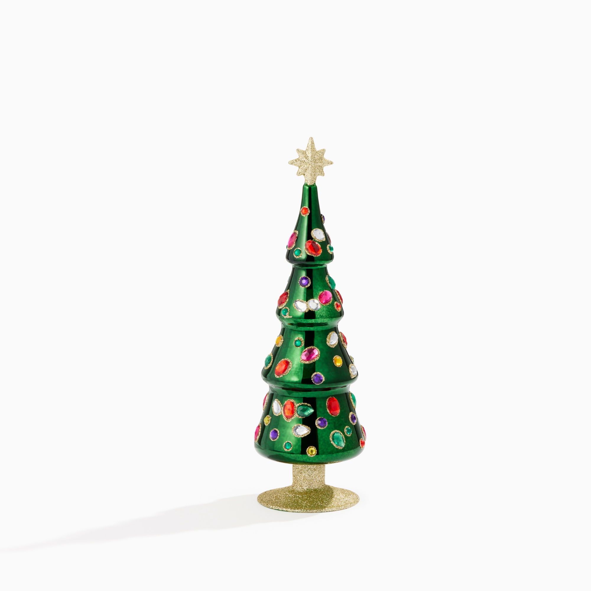 Green Grand Jewel Glass Tree, Small