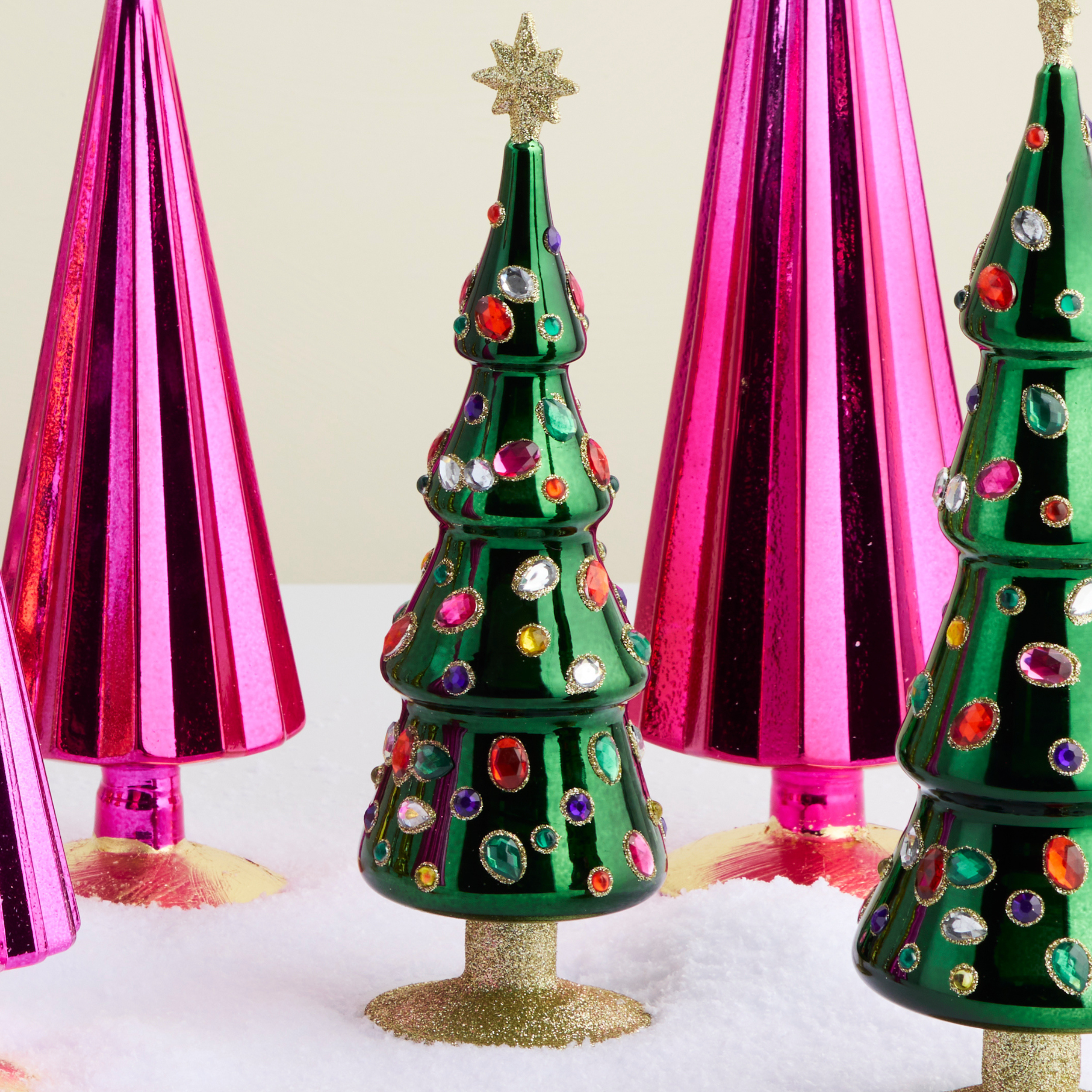 Green Grand Jewel Glass Tree, Small - view 2