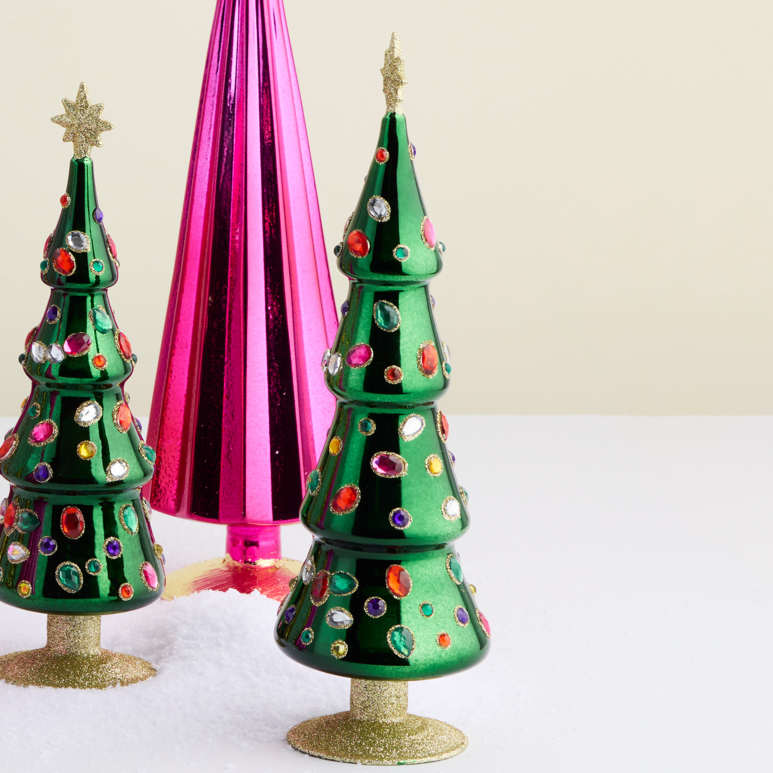 Green Grand Jewel Glass Tree, Large - view 2