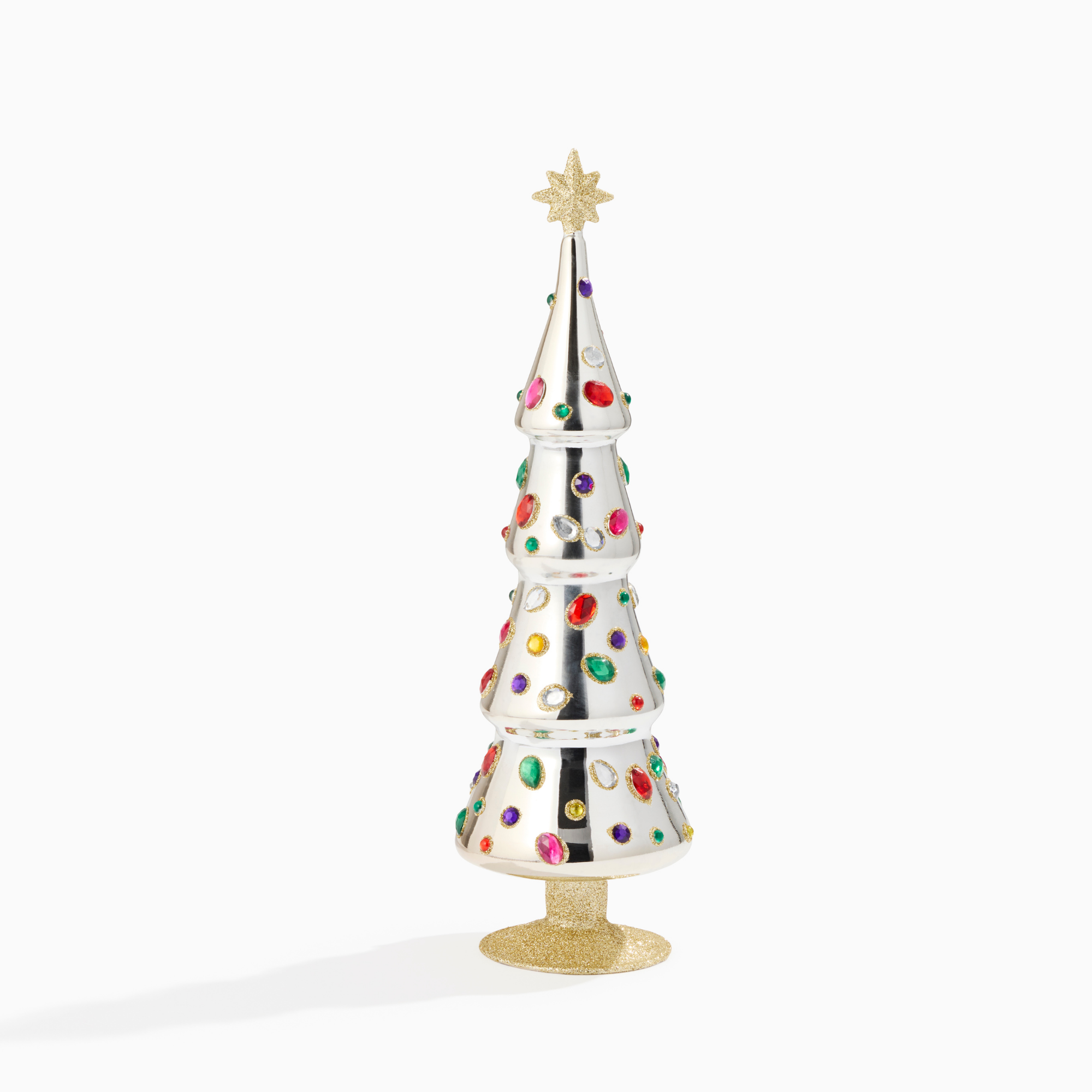 Silver Grand Jewel Glass Tree, Large