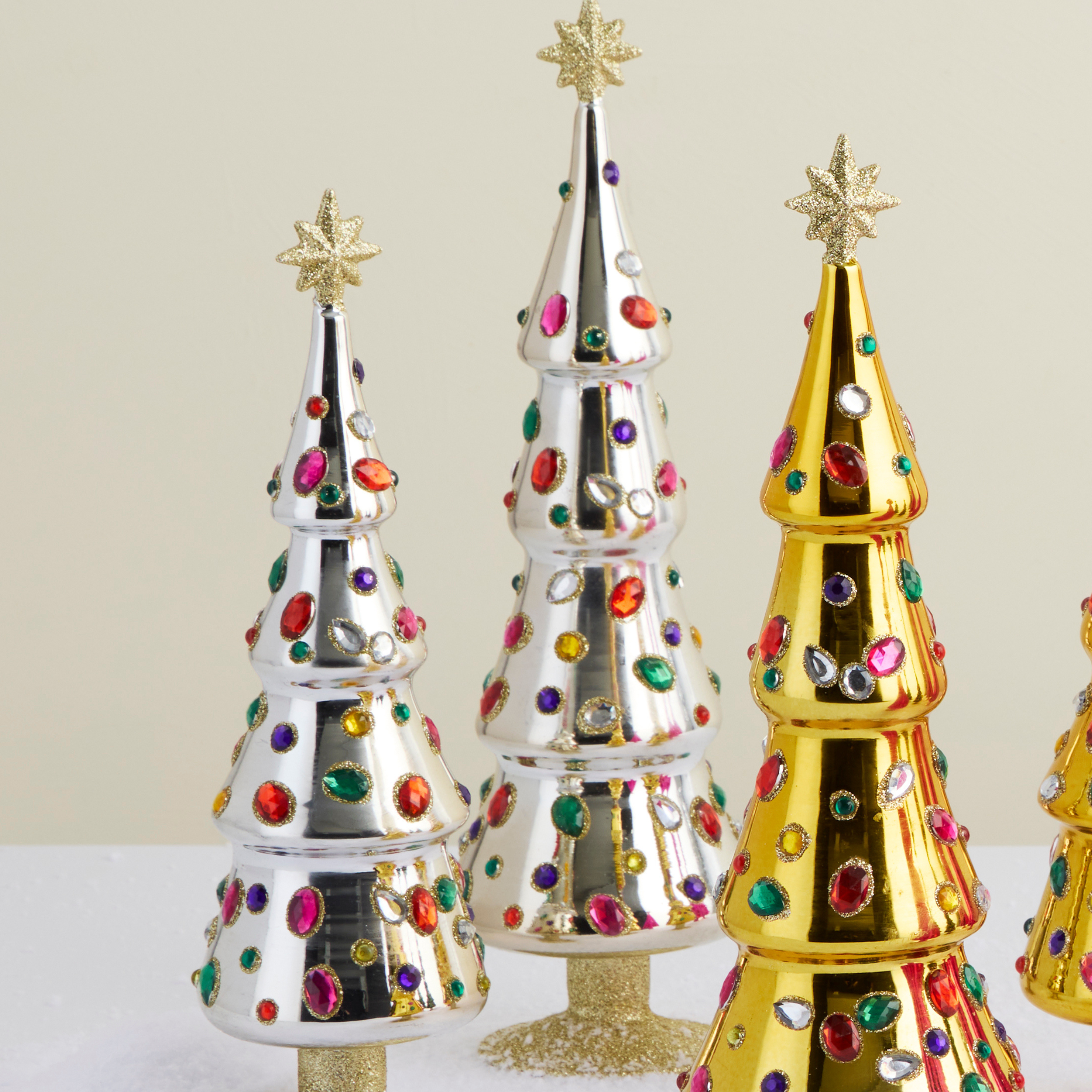 Silver Grand Jewel Glass Tree, Large - view 2