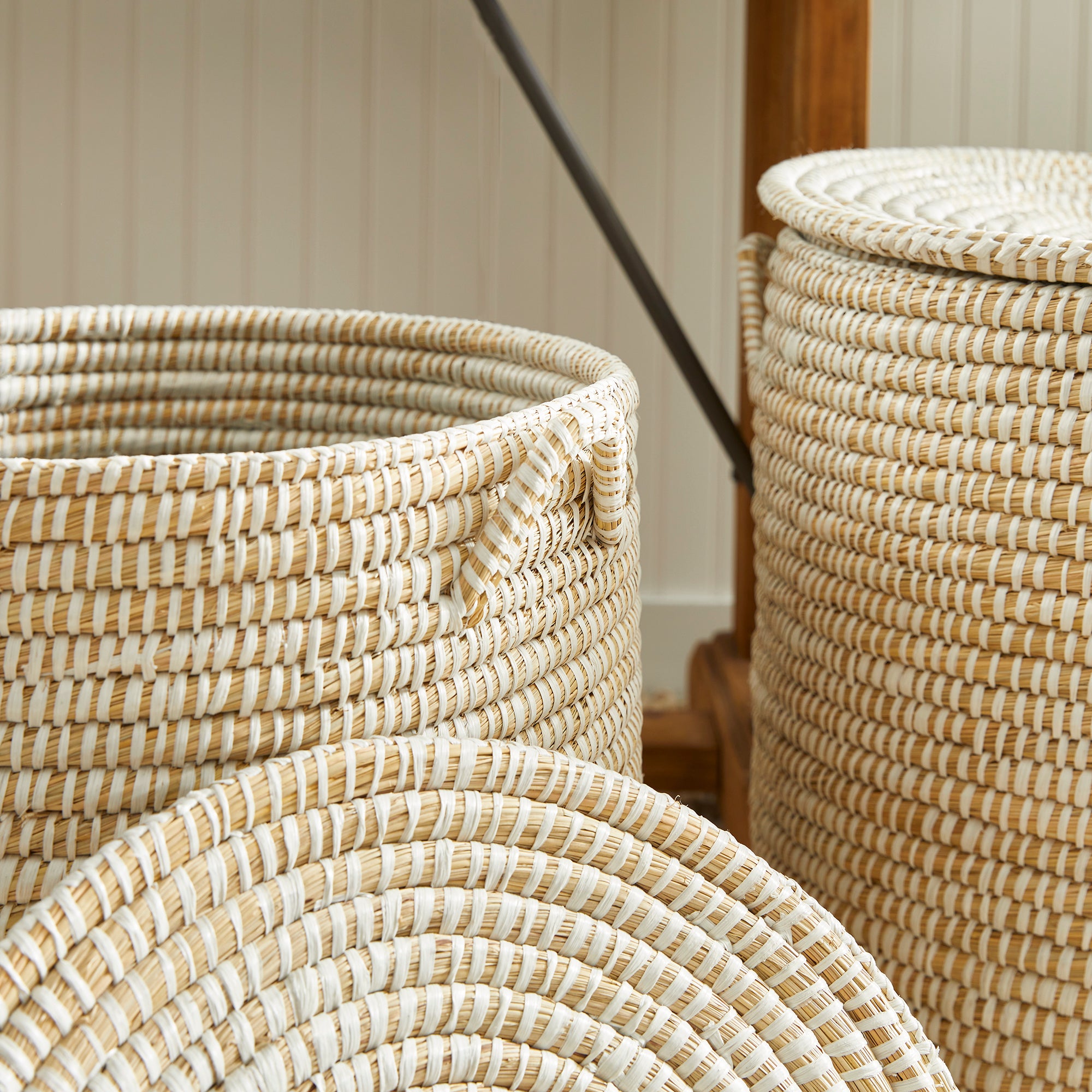 Rivergrass Hamper Baskets With Lids, Set Of 2 - View 5