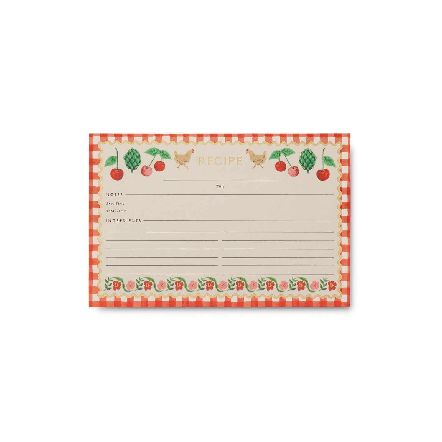 Pack of 12 Cherry Farm Recipe Cards by Rifle Paper Co