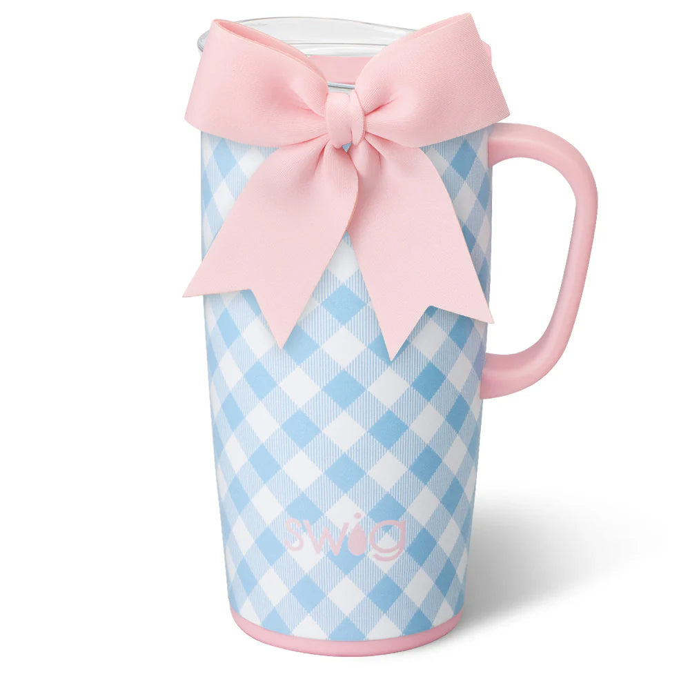 Swig Gingham Travel Mug 22oz by Swig Life