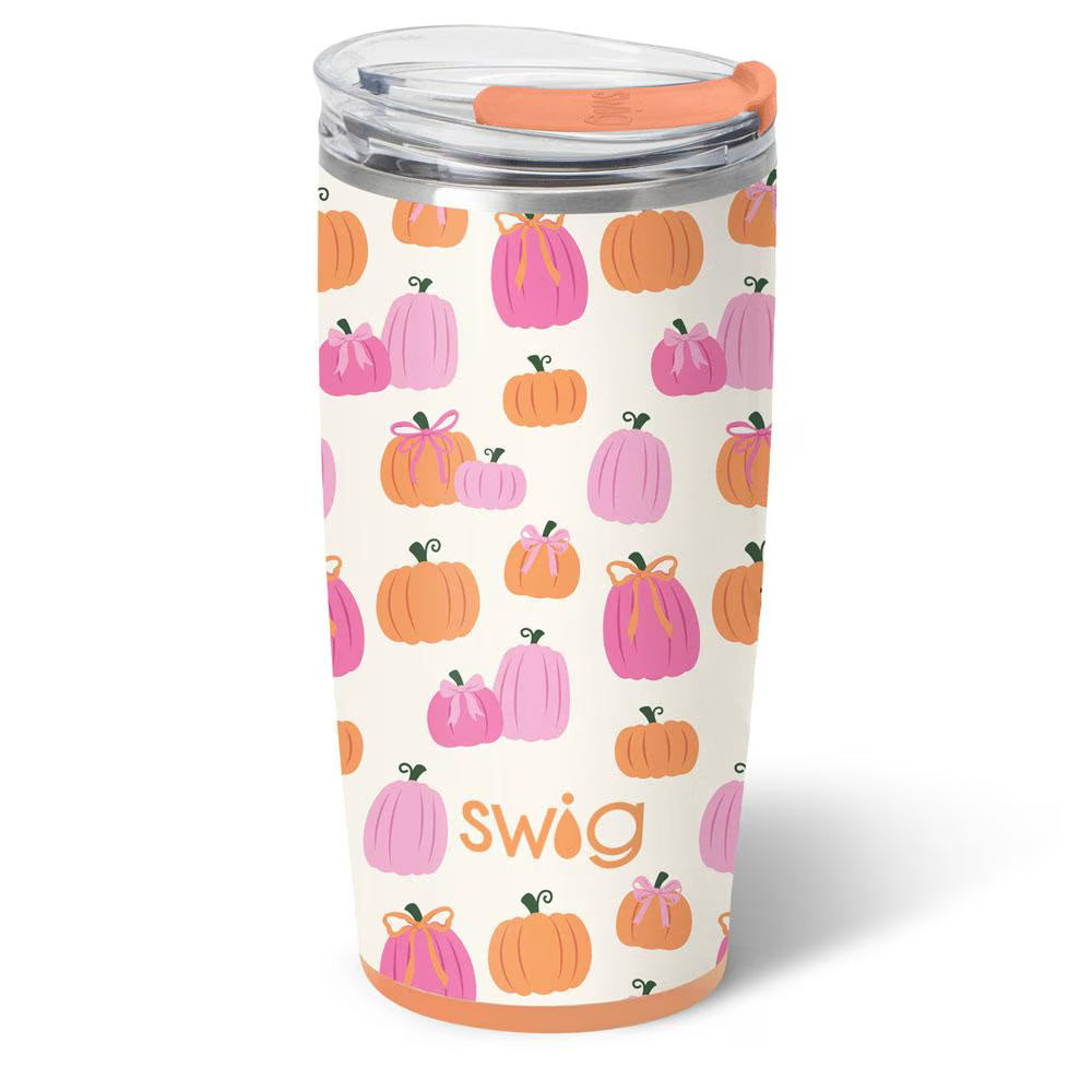 SWIG Pumpkins and Bows Travel Mug 22oz
