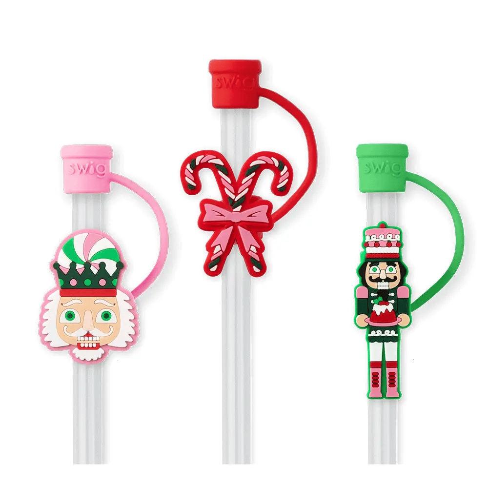 SWIG SUGAR PLUM SOLDIERS Straw Topper Set