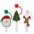 SWIG Christmas Cameos Straw Topper Set