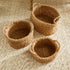 SEAGRASS OVAL BASKETS WITH HANDLES, SET OF 3 - view 5
