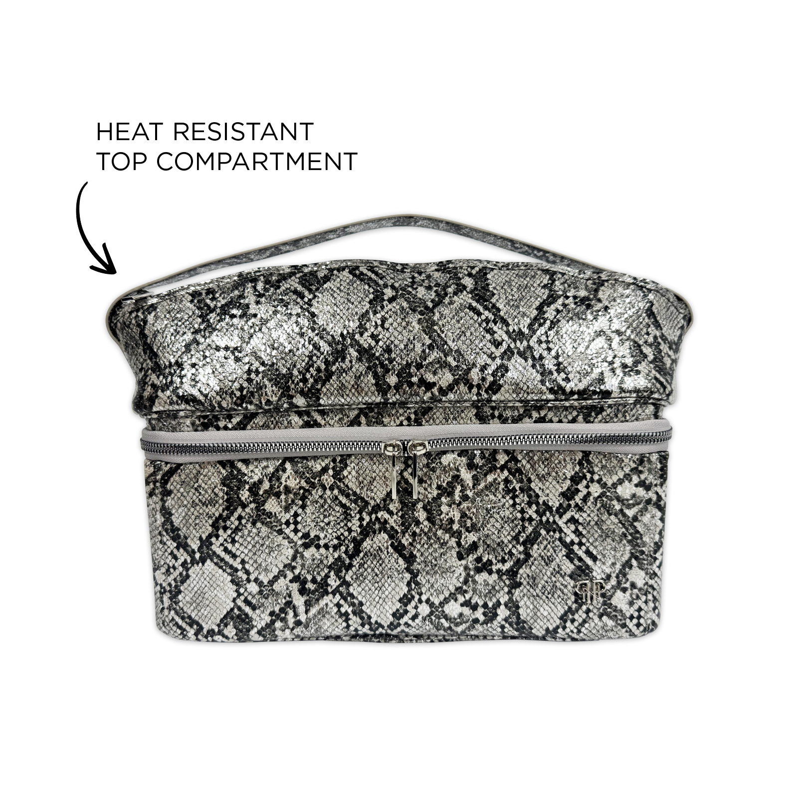 PurseN Stylist Travel Bag - Silver Python - A. Dodson's