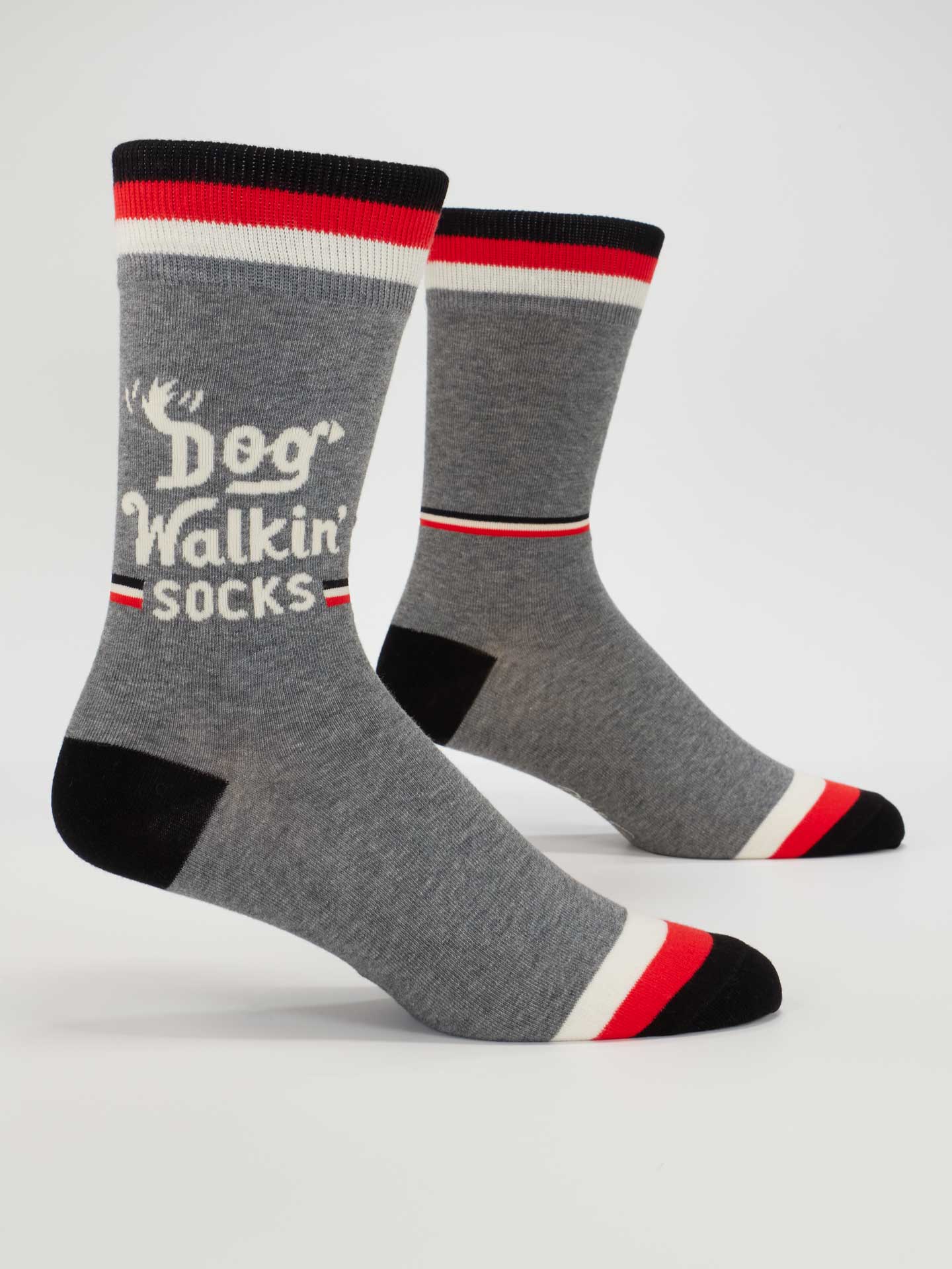 Dog Walking M-Crew Socks by Blue Q