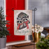 Winter Grove Raccoons Suede Garden Flag