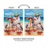 Seagull Beach Family Suede Garden Flag by Evergreen - view 3