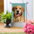 Pet Central Photo Dogs, Golden Retriever Suede Garden Flag