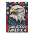 God Bless America Eagle Suede Garden Flag