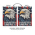 God Bless America Eagle Suede Garden Flag