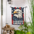 God Bless America Eagle Suede Garden Flag