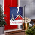 Cozy Christmas Night Suede Garden Flag