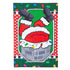 Santa's Coming Down the Chimney Applique Garden Flag - A. Dodson's
